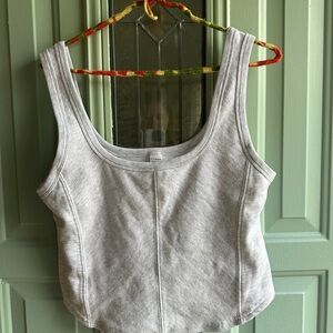 Yogalicious Light Gray Women's Tank Top